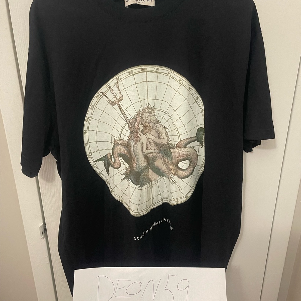 Givenchy Poseidon Sun Dial Logo T-shirt